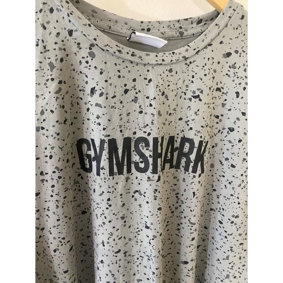 Gymshark Men's Grey Speckled Short Sleeve Active T Shirt - Small - Picture 2 of 12